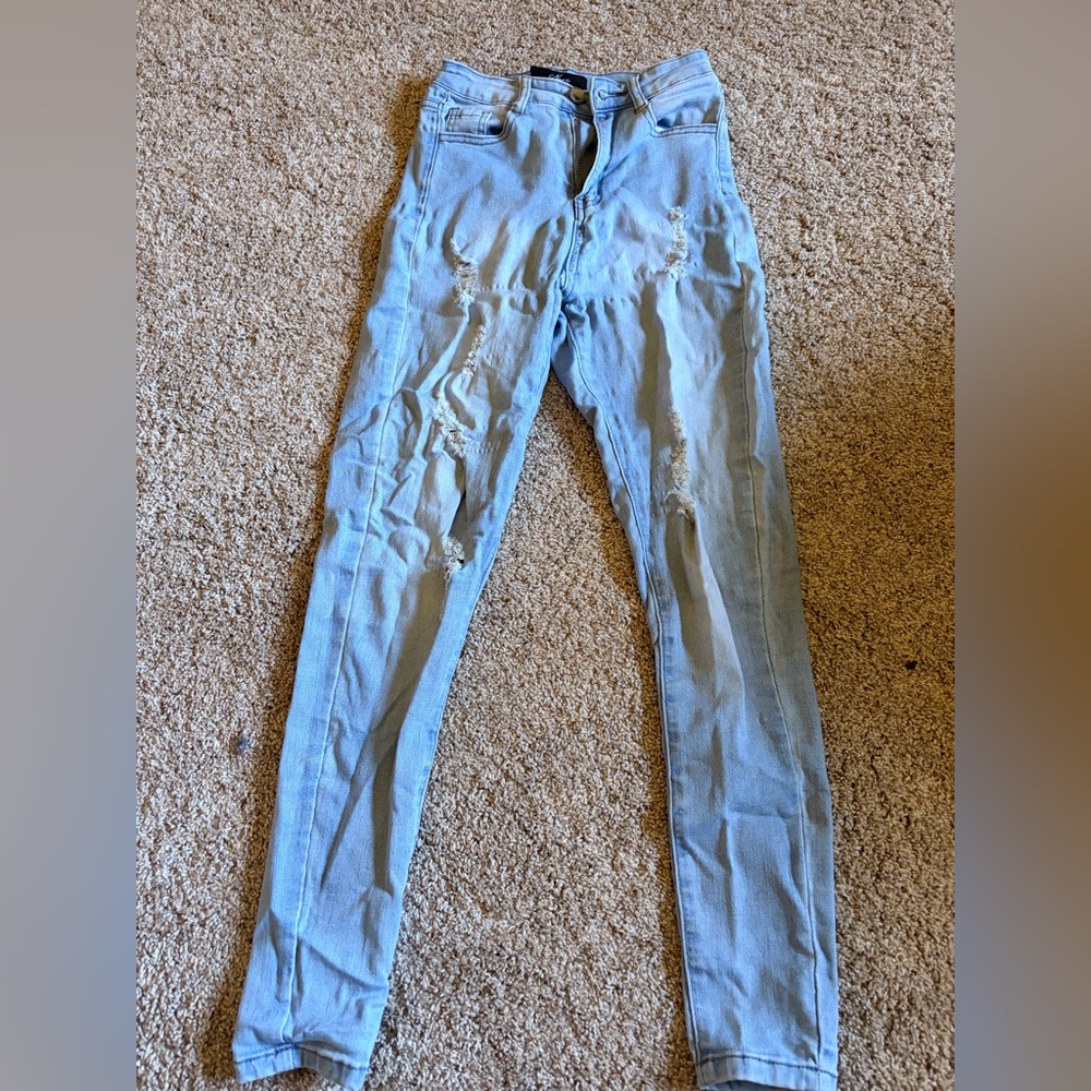 NVGTN Light Blue High Rise Women Jeans